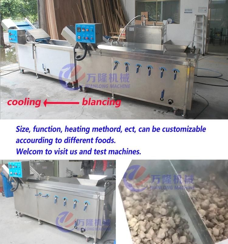 Industrial Large Capacity Fruit Mango Papaya Corn Blanching Pre-Cooking Boiling Machine