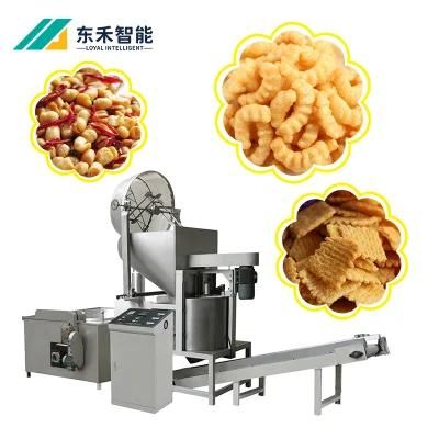 Multi-Function Automatic Stirring Batch Fryer Equipment Peanut Nuts Food Batch Frying ...