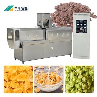 Corn Flakes Extruding Extrusion Machine Cereal Flakes Snack Food Make Machine