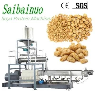 Twin-Screw Extruded Textured Soy Protein Tvp Tsp Making Machine