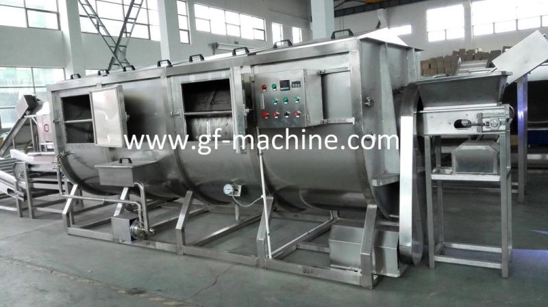 Steam Heating Spiral Blancher Vegetables Blanching Machine for Sale