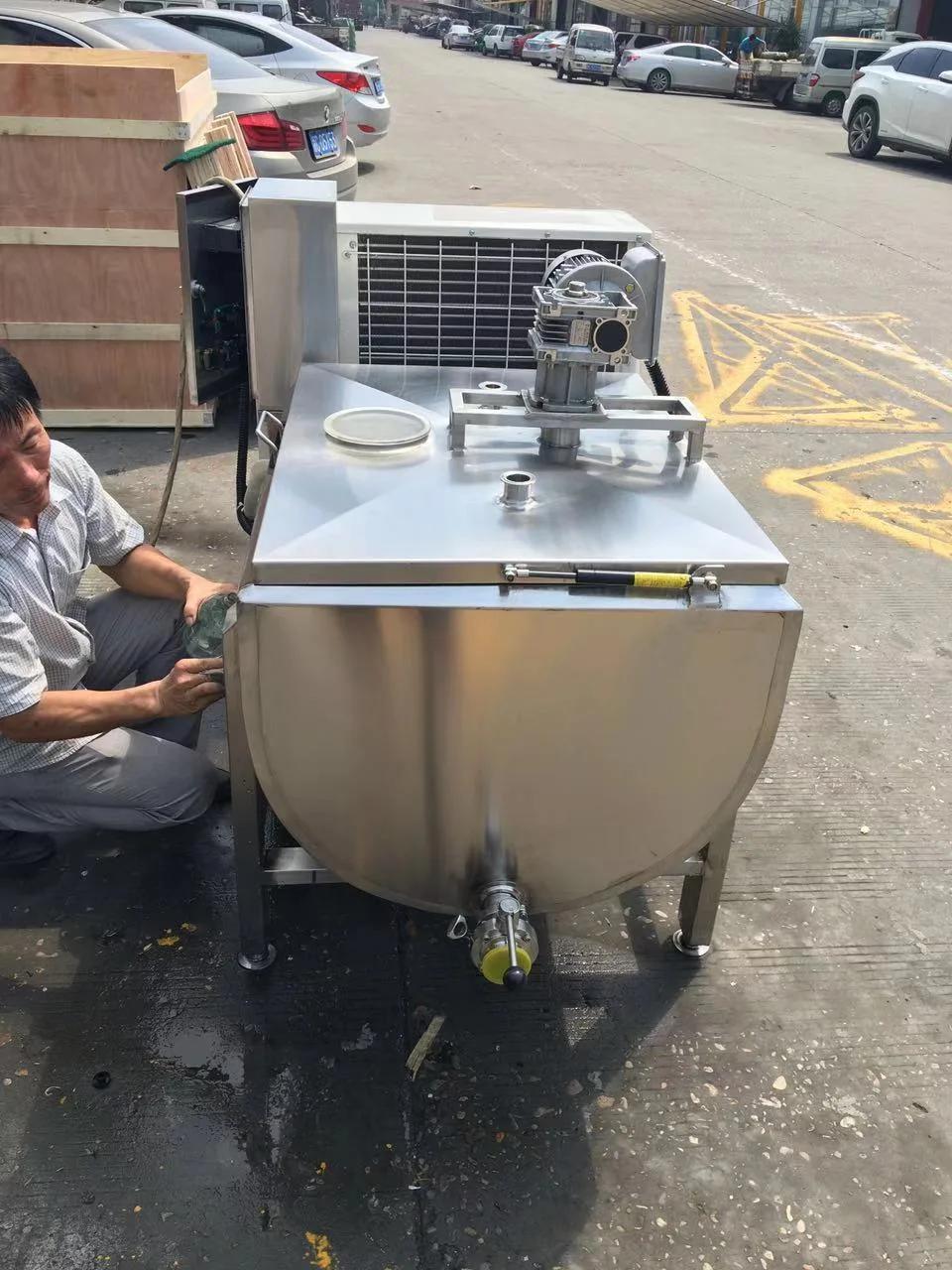 Sanitary Stainless Steel Cold Milk Chilling Cooling Tank Price