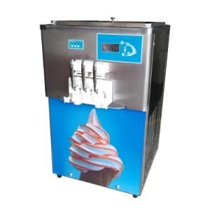 Commercial Countertop Rainbow Soft Serve Ice Cream Machine with Precooling System