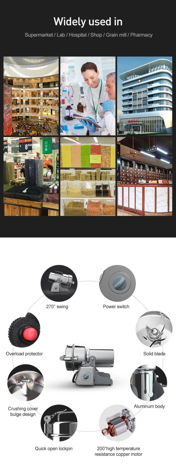 Customized Electric Commercial Coffee Bean Grinding Machine