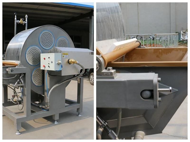 Cooling Drum with Automatic Feeding Via Belts for Toffee Chewy Candy Machine