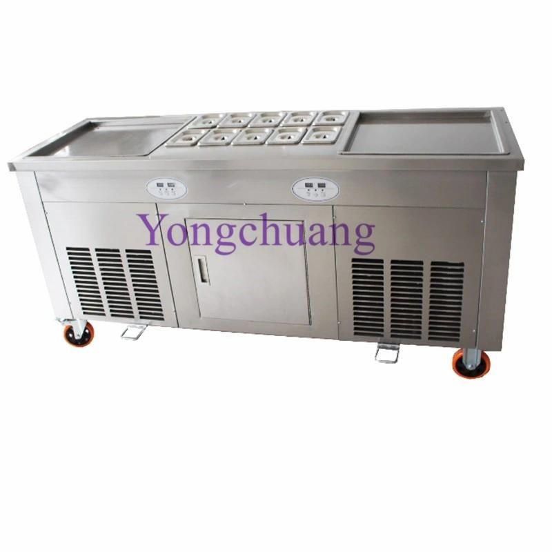 High Quality Fried Ice Cream Machine with Panasonic Compressor