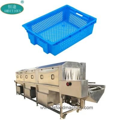 Automatic Industrial Plastic Trays Baskets Crate Washer Machine