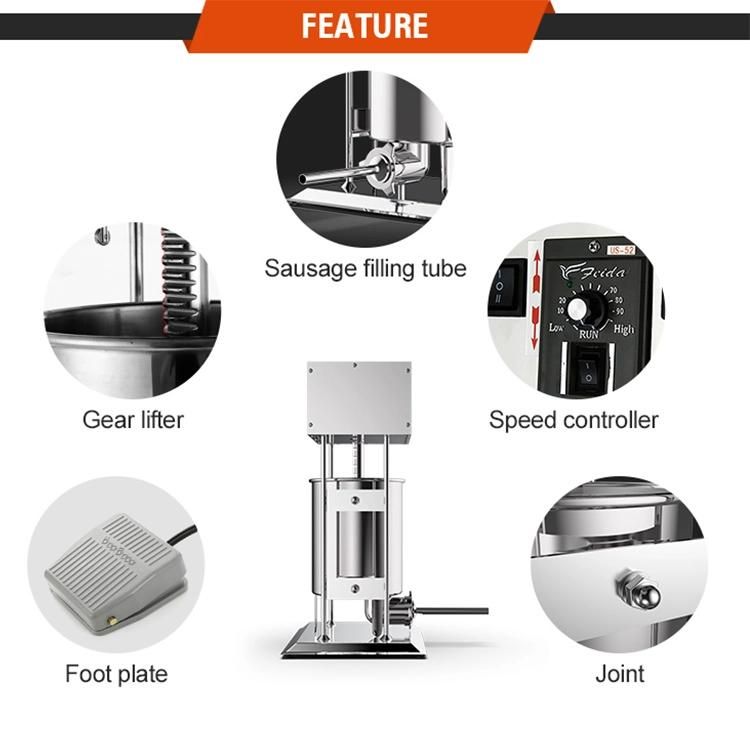 Electric Sausage Filling Suffing Making Machine Sausage Filler Maker Sausage Stuffer