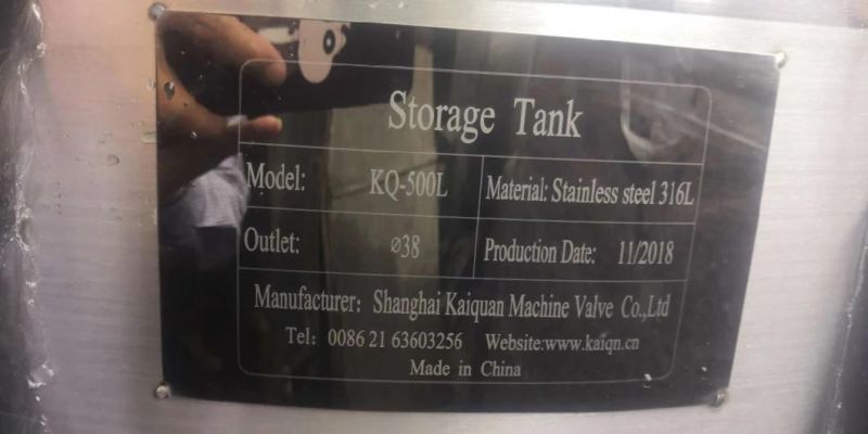 Stainless Steel Reaction Mixing Heating Buffer Cooling Tank