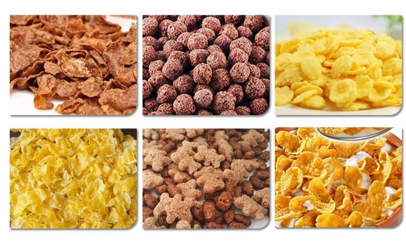 Cornflakes Snack Food Plant/Nestle Cereal Flaking Corn Snacks Extruder Machine Made in China