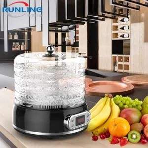 Food Dehydrator with 5 PCS PS Trays with The Unique Circulation Meat Dryer Machine