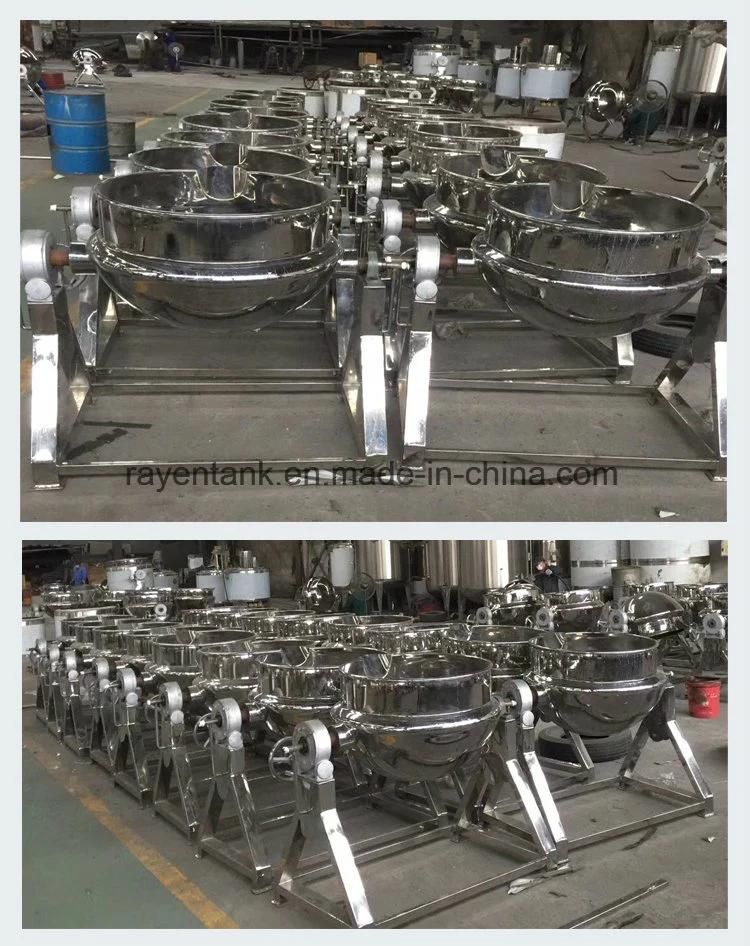 Sanitary Stainless Steel Jacketed Kettle Mixer Cooking Kettle Mixer