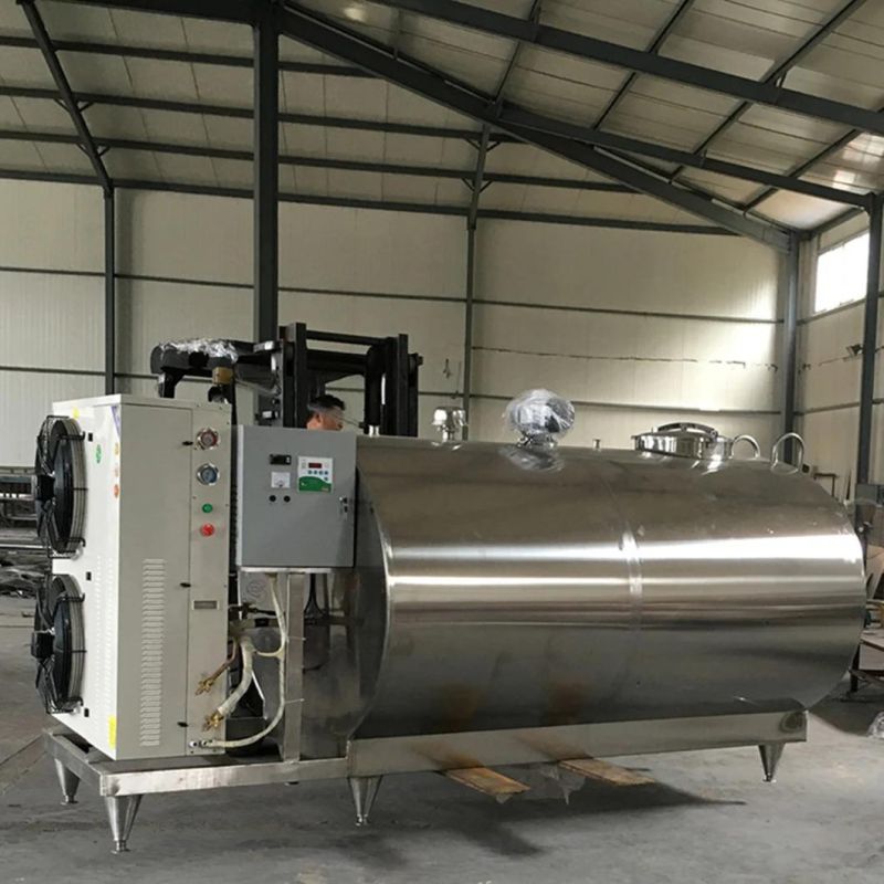 Sanitary Stainless Steel Fresh Milk Cooling Storage Tank