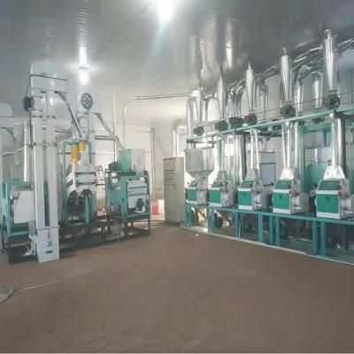 Fully Automatic Turnkey Large Rice Grain Wheat Corn Maize Grinding Mill