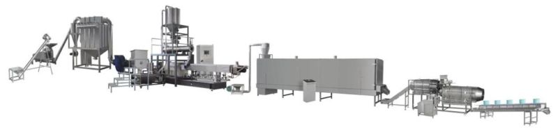 Automatic Double Screw Extruding Dry Pet Food Equipment Pet Dry Food Machine