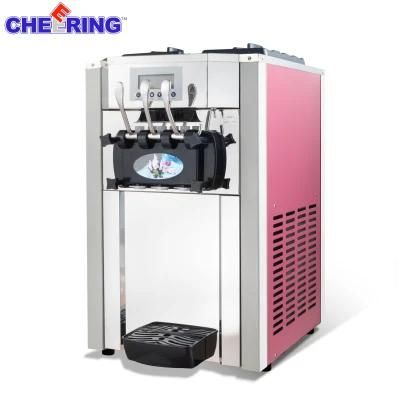 Fully Automatic Three Flavor Ice Cream Soft Making Mini Machine