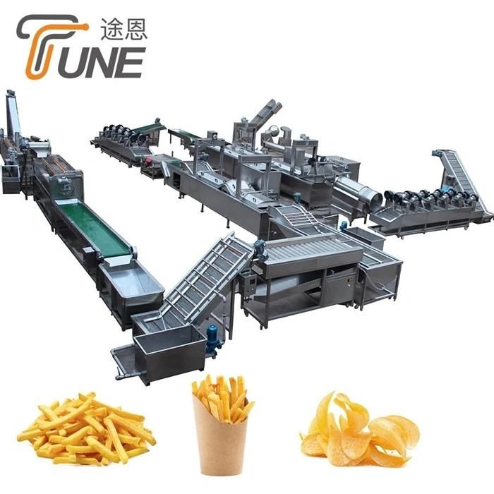 Factory Fresh Frozen French Fries Making Machine Frying Equipment