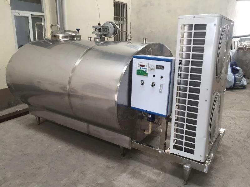 2000L 3000L Industrial Milk Cooling Storage Reception Vat Tank