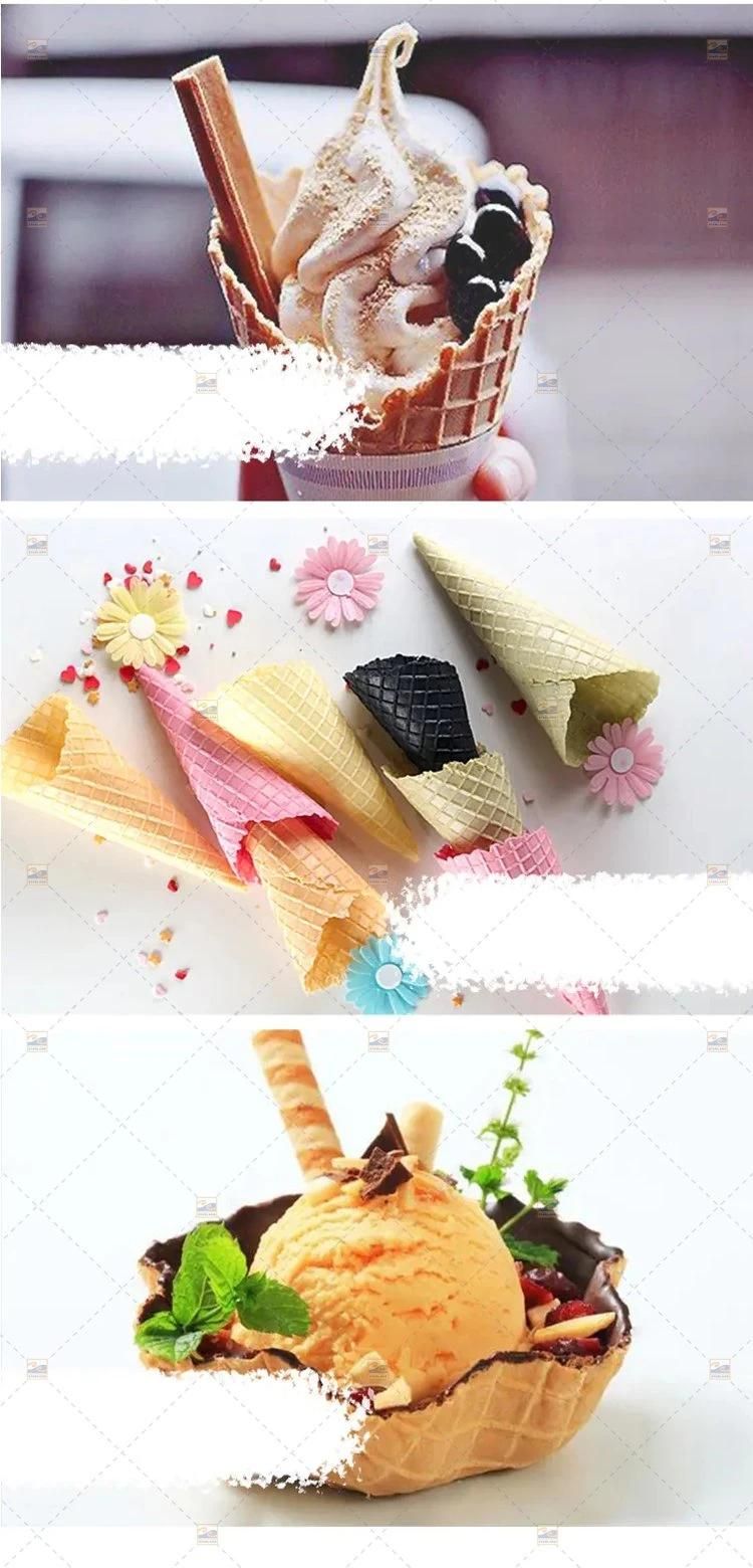 Restaurant Fruit &Vegetable Decoration Single Head Waffle Machine Salad Bowl Ice Cream Cone Machine Cone Maker