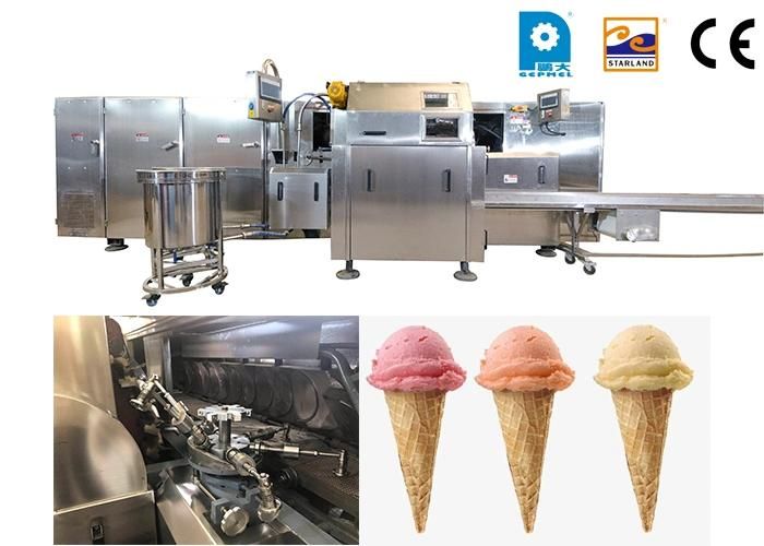 Customized of Stainless Steel Sweet Cone Ice Cream Wafer Maker Snow Cone Machine