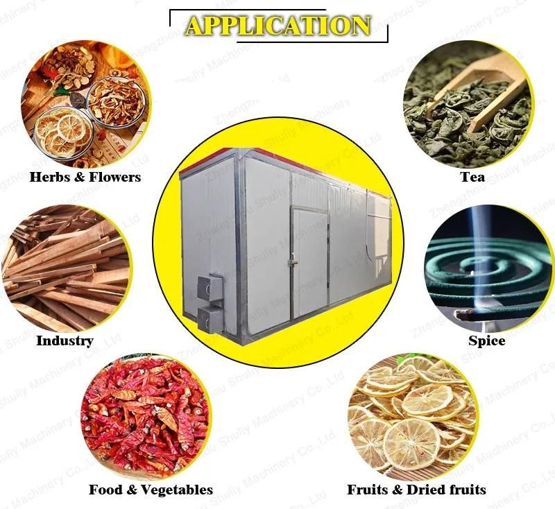 Industrial Hot Air Agricultural Ginger Grain Fish Pellet Drying Dryer Machine