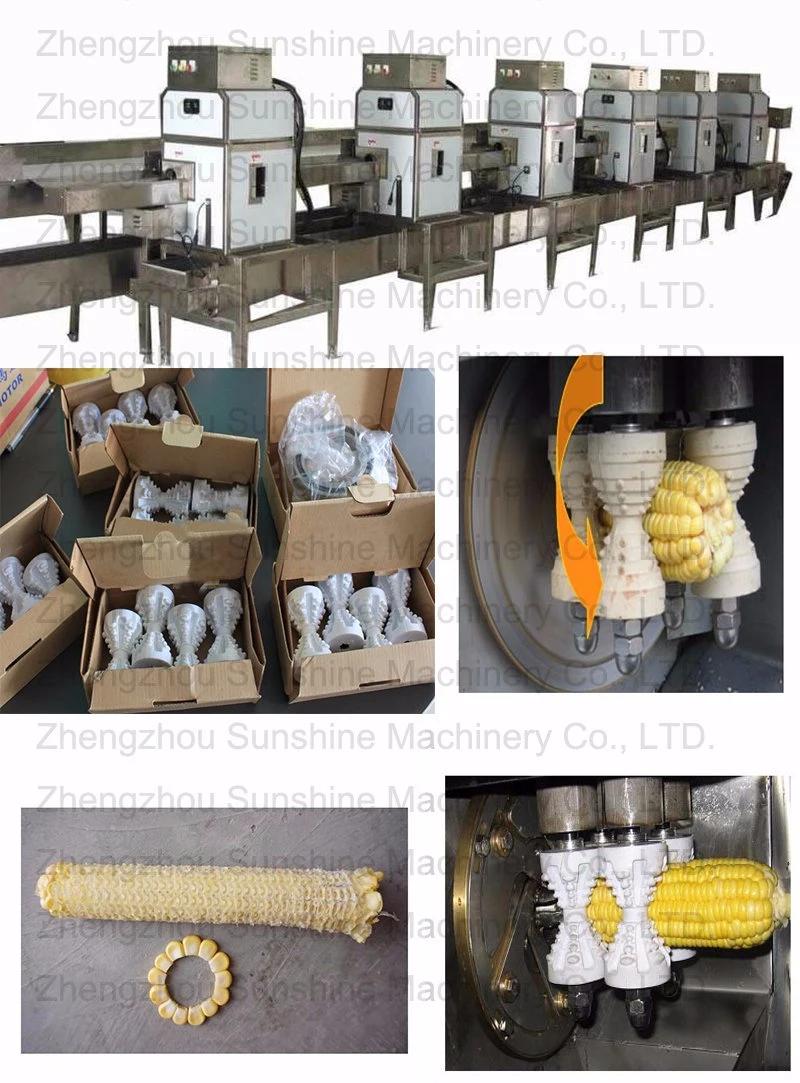 Fresh Frozen Corn Seed Threshing Sweet Corn Peeling Machine