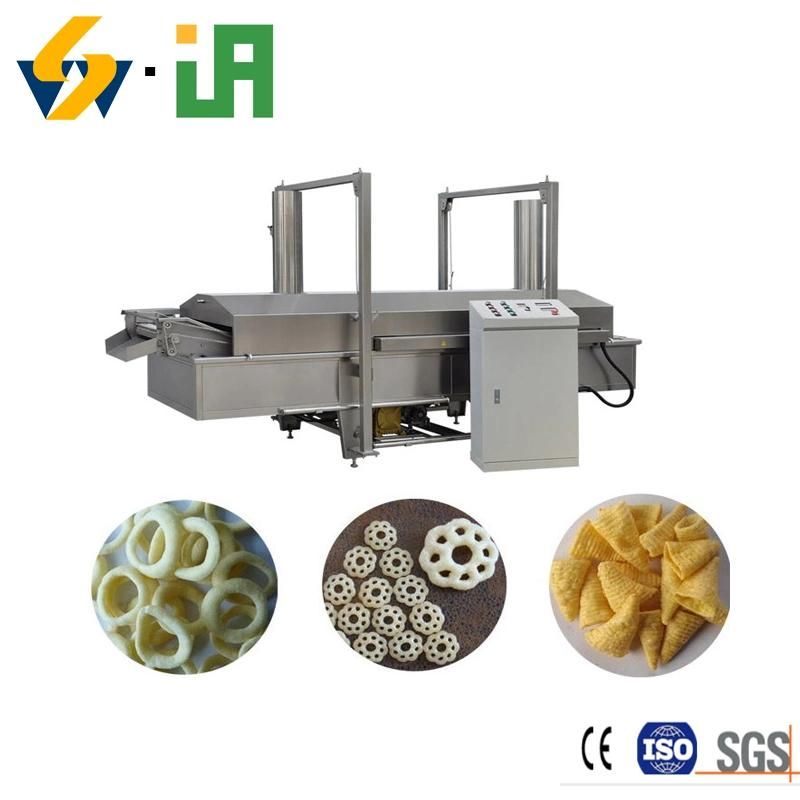 China Factory Supply Automatic Fried Corn Bugles Snacks Production Line Rice Crusts Production Line