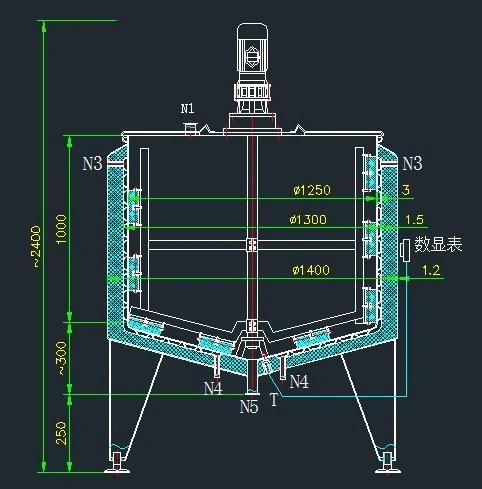 100L-5000L Ice Cream Milk Chocolate Melting Maturation Tank Factory