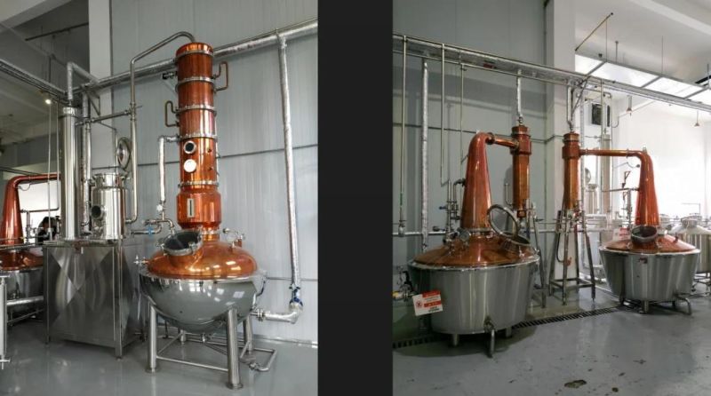 500L 1000L Industrial Use Vodka Brandy Whisky Alcohol Distillation Column