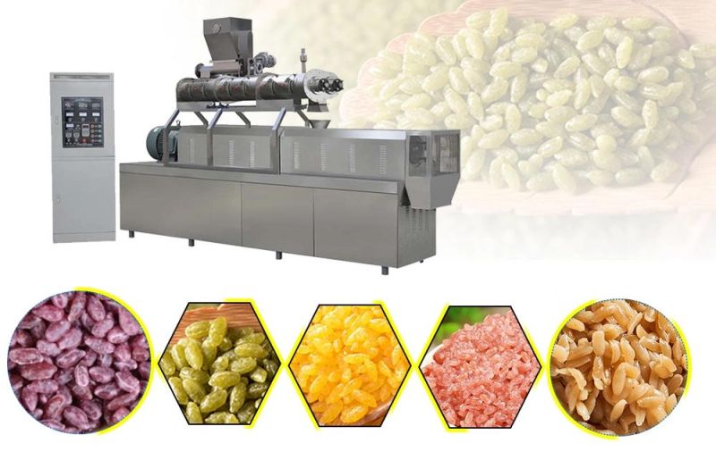 Automatic Nutritional Rice Line Made in China Fortified Rice Extruder Machinery Extrusion Artificial Rice Making Plant