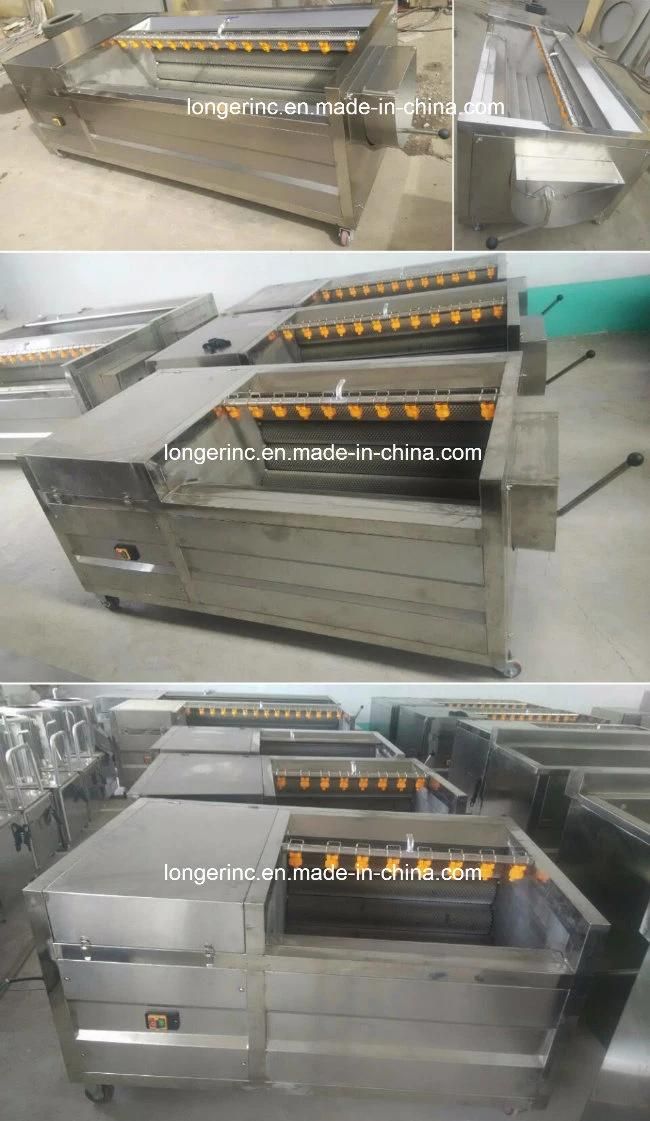 Automatic Carrot Potato Washing and Peeling Machine Ginger Washing Machine