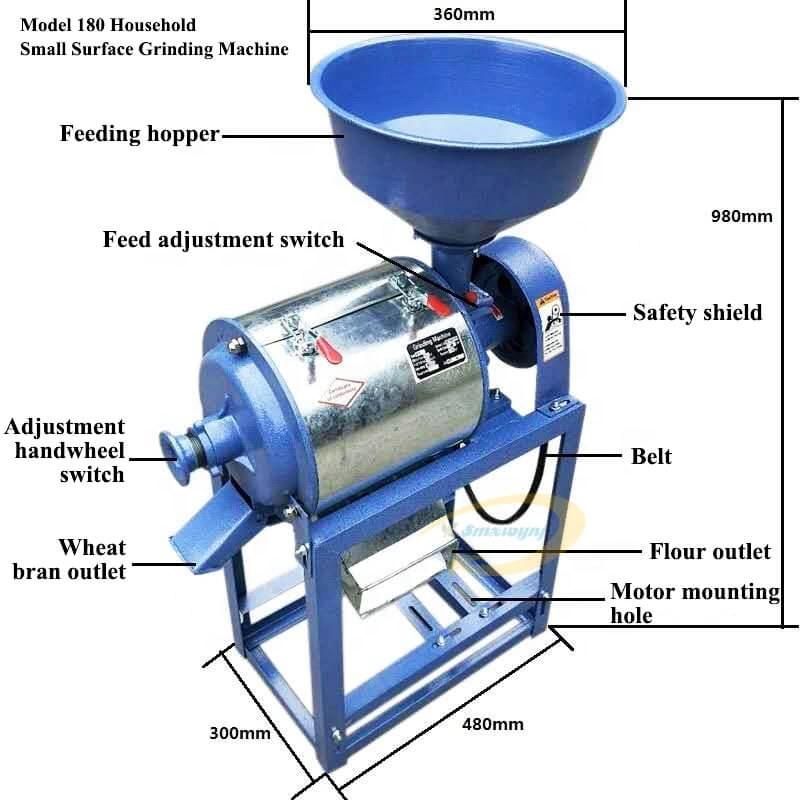 Cjwy180 Flour Milling Flour Crushing Powder Corn Grinding Machine