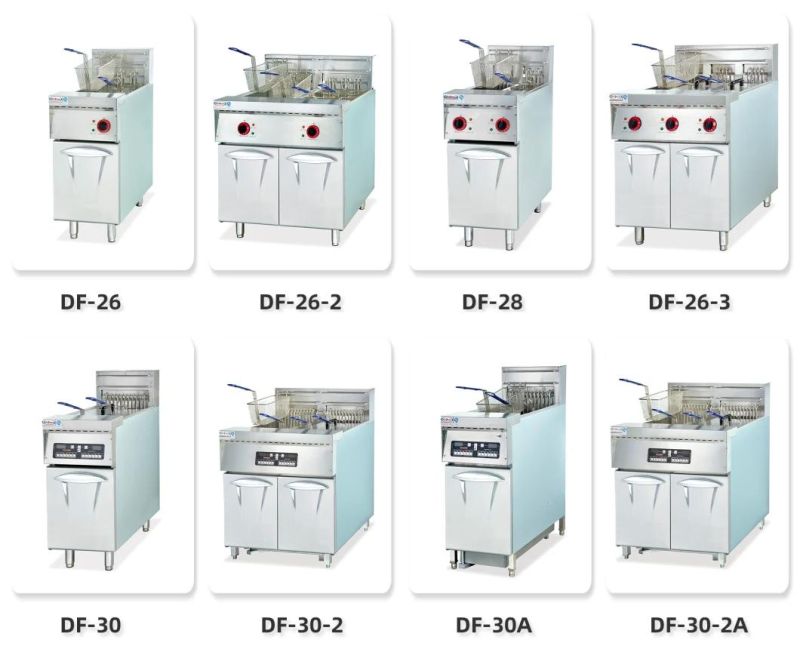 Commercial Counter Top Electric Deep Fryer with 2-Tank 2-Basket Df-82