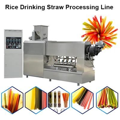 Corn Starch Straw Making Machine Rice Flour Straw Processing Line Cassava Starch Straw ...