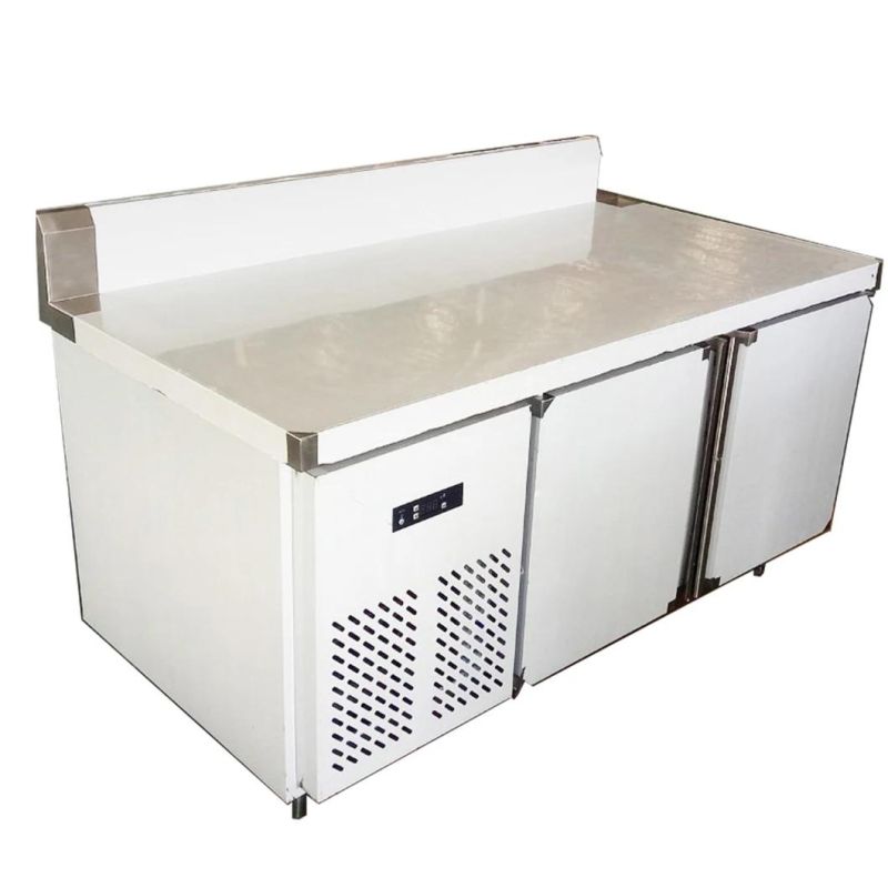 Stainless Steel Undercounter with Bench Pizza Work Table Freezer