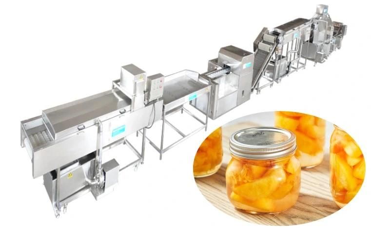 Fresh Fruit Production Canned Yellow Peach Machine Processing Line