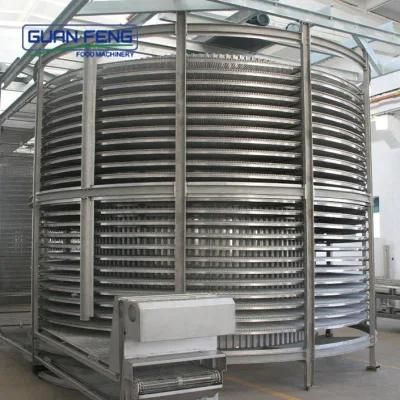 2500kg IQF Freezer Shrimp Spiral Freezer Quick Freezing Machine