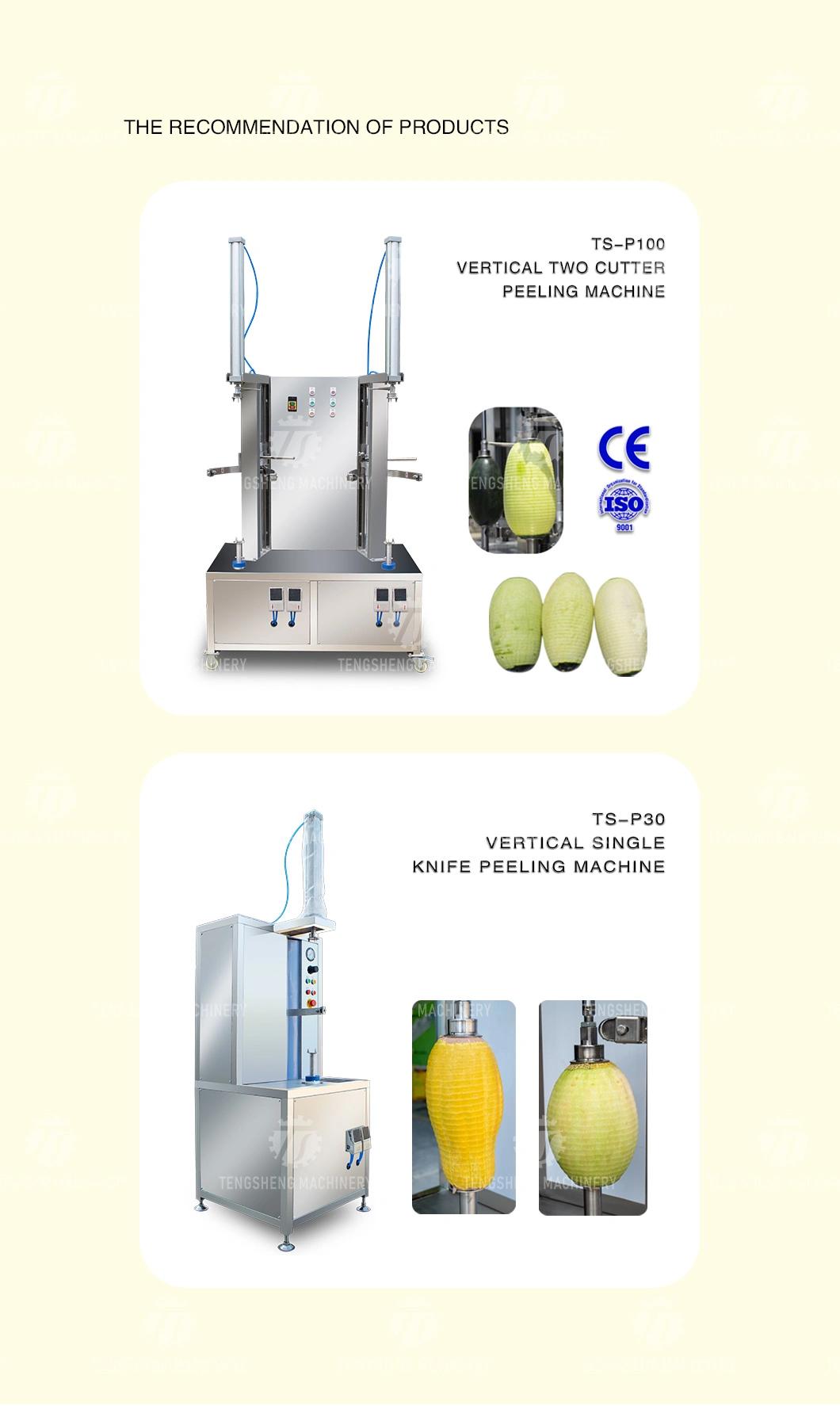 Cantaloupe Food Processor Automatic Papaya Grapefruit Pomelo Watermelon Coconut Melon Peeler Price Peeling Machine (TS-P80)