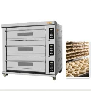 Commercial Stainless Steel Deck Oven with 9 Trays 3 Deck Convection Oven Equipment