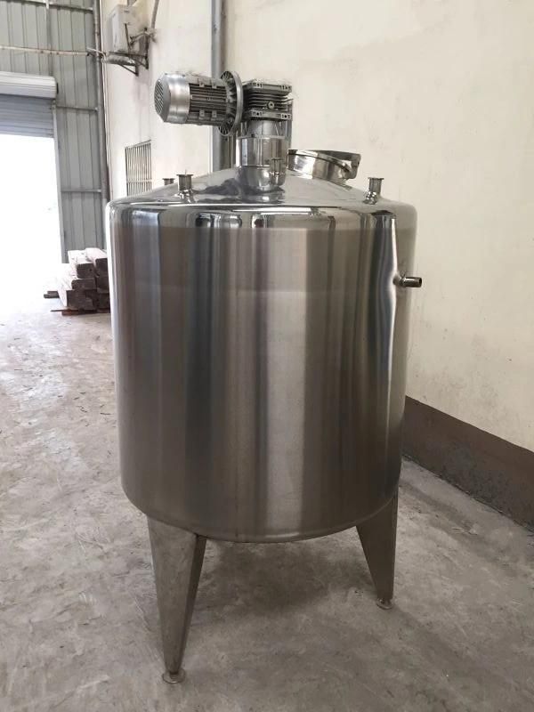 Heating Zone Avilable Stainless Steel Jacketed Processing Tank with Dish Bottom