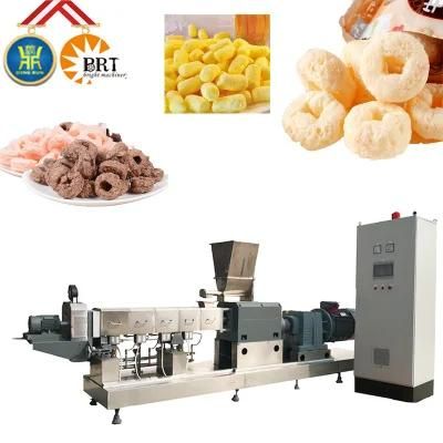 Automatic Expanded Twin Screws Crispy Leisure Puffing Snack Food Making Extruder Machinery