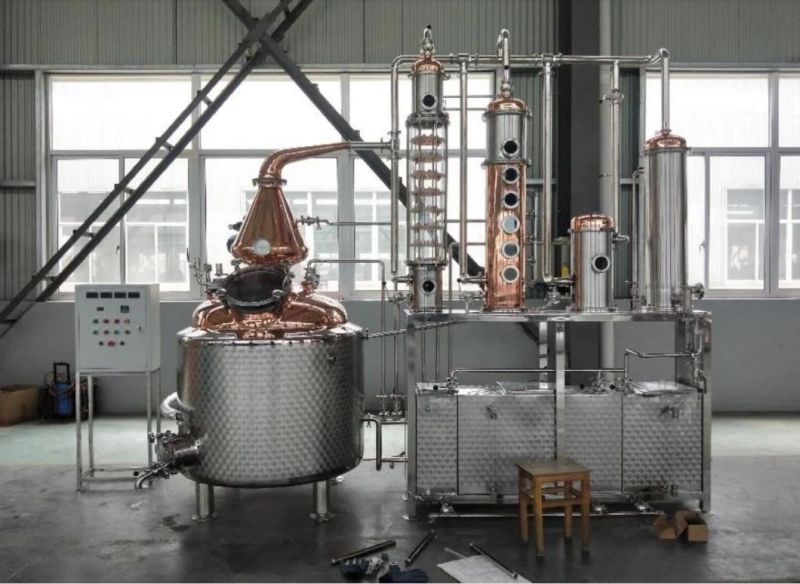 500L 1000L Industrial Use Gin Rum Fruit Spirits Distillation Plant