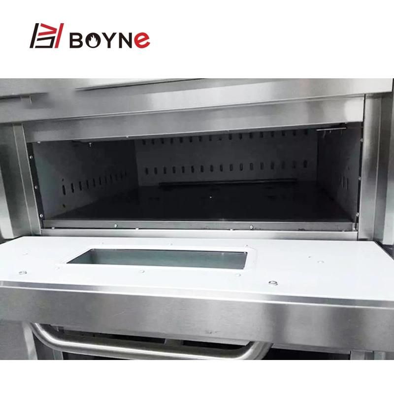 Hotel Baking Equipment Two Deck Four Trays Electric Oven