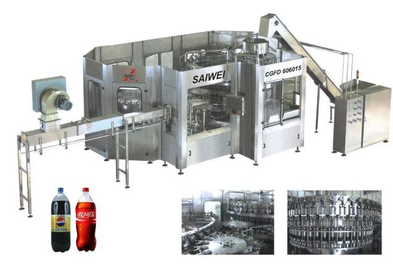 Pet Bottle Soda Filling Machine / Carbonated Soda Water Filling Machine