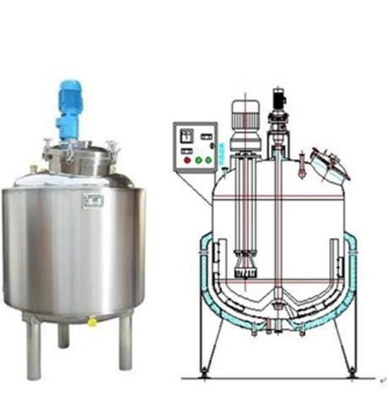 Stainless Steel Mixing Heating Cooling Tank for Milk Industry