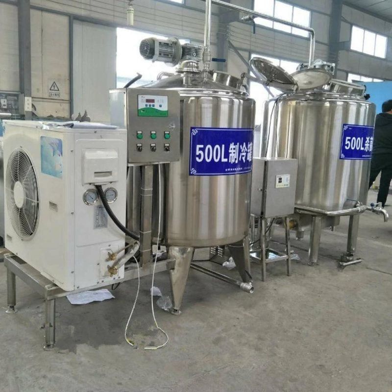 Sanitary Stainless Steel Air Compressor Milk Chilling Cooling Vat for Factory