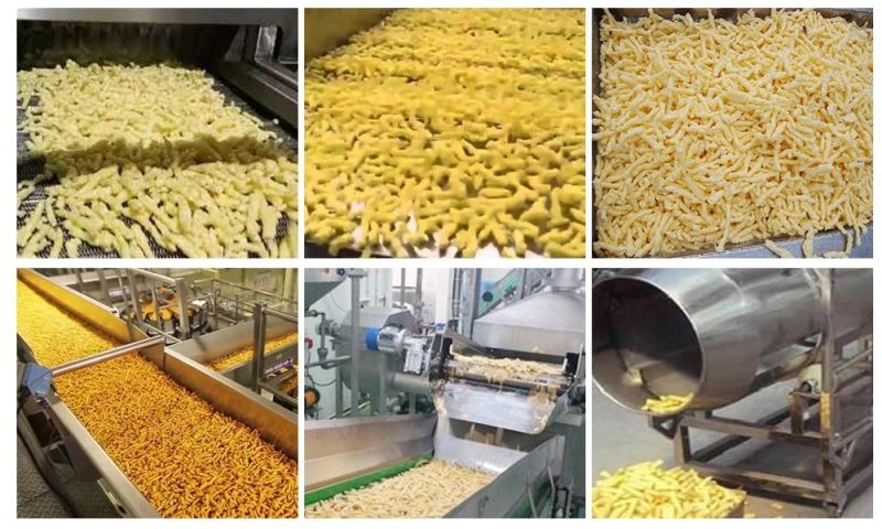 Kurkur Snack Food Production Line Cheetos Twisted Puffs Machine Nik Nak Processing Line