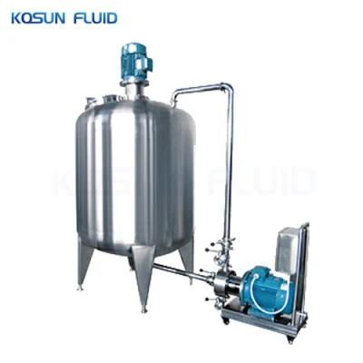 Food Grade Heating &amp; Cooling Yogurt Milk Fermentation Tank