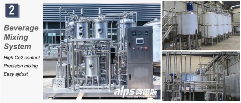 12000bph 3in1 Rotary Pet Carbonated Drink Bottling Machine