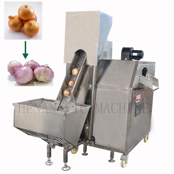 Single belt small onion peeling machine onon peeler